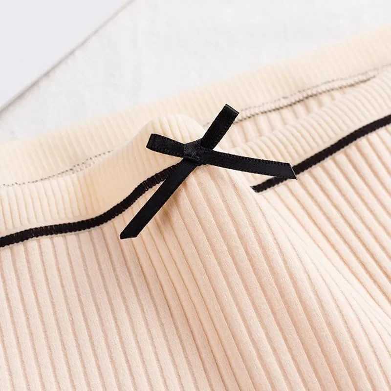 4Pcs/Lot Cotton Underwear Cute Knot Soft Breathable Briefs Young Panties Solid Girl Children Clothes Y240821
