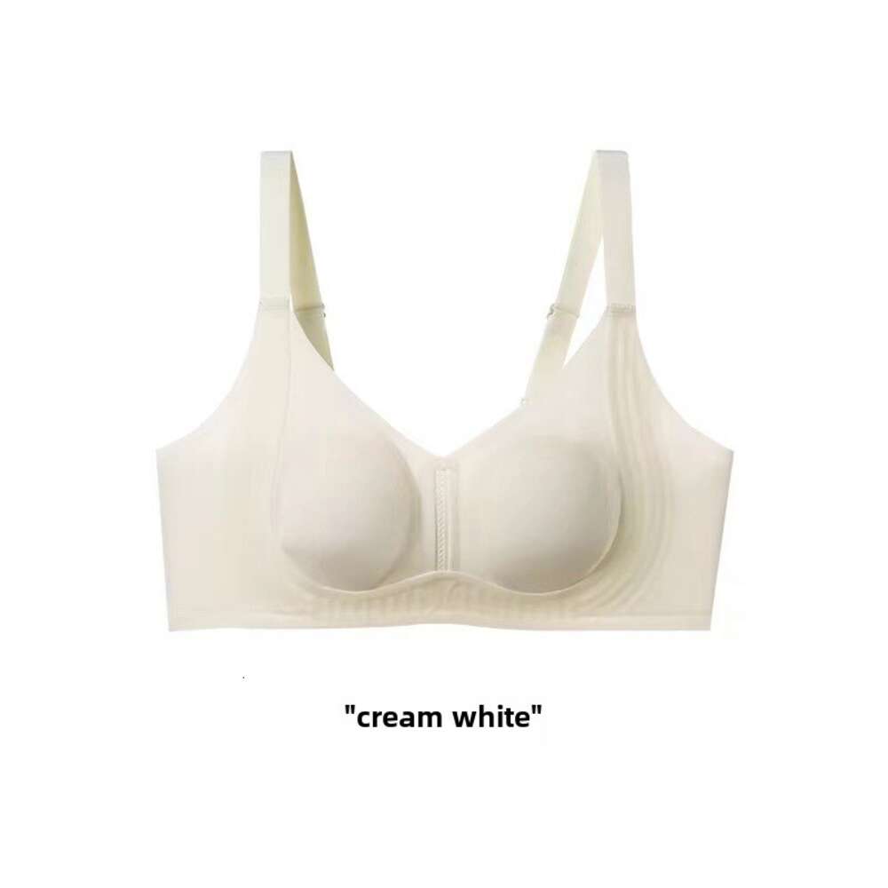 Ultra thin rabbit ear underwear for women in summer, with large chest small chest, steel ring, no trace, and anti sagging bra dongdumaoyi