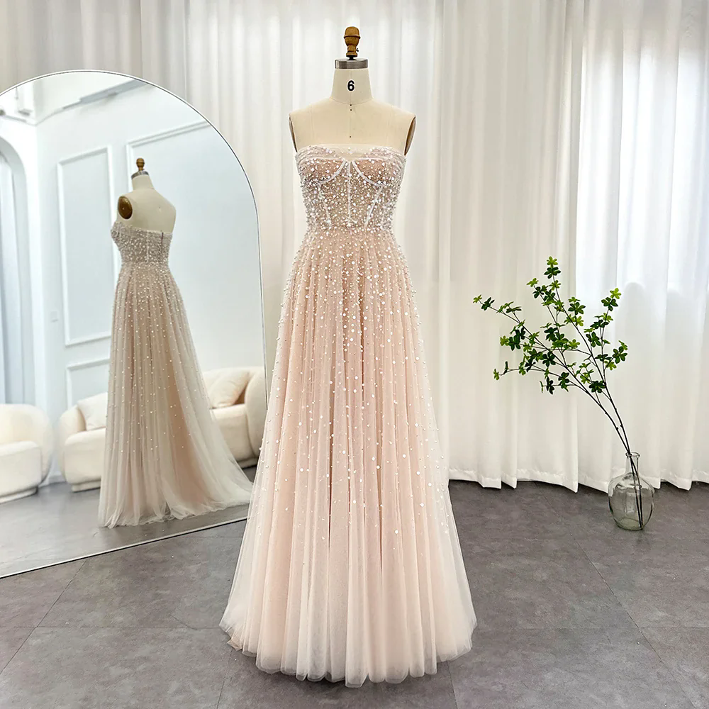 A Line Wedding Dress 2024 Side Slit Vestido De Noiva Satin Appliqued Women V Neck Bridal Gown Bridal Party Gowns Custom Made 01