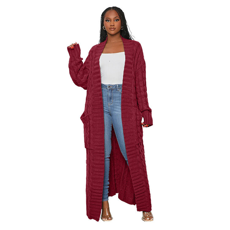2024 Autumn/Winter New Women's Casual Long Sleeve Large Size Sweater Jacket