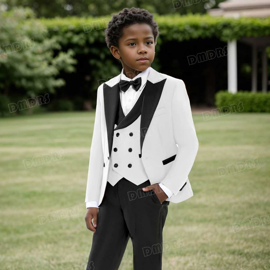 Suits Boys Formal Suits Slim Fit Boys Suit Set Dresswear Ring Bearer Outfit Kids Wedding Dress Clothes