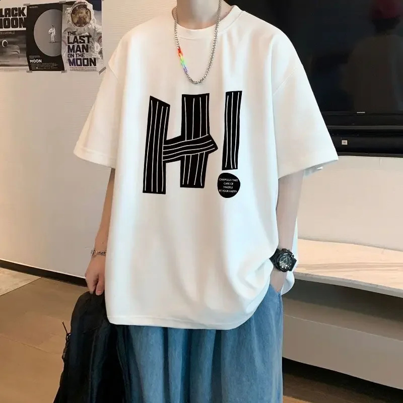 Jogging T-shirts Pants Suits for Men Smooth Cotton Jogger Running Man Trousers Sets Black Two Piece Set Korean Style Chic S 240821