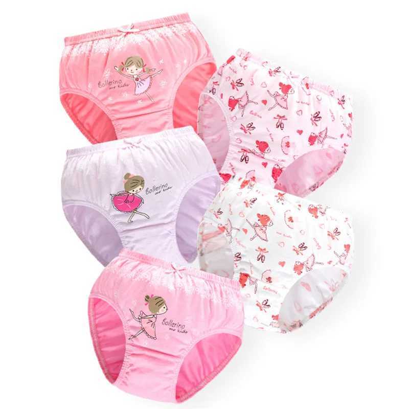 4 Pcs/Lot Girls Underwear Cotton Children Underwear Dancing Ballet Princess Panties For Girls Soft Breathable Girls Briefs 2-14T Y240821
