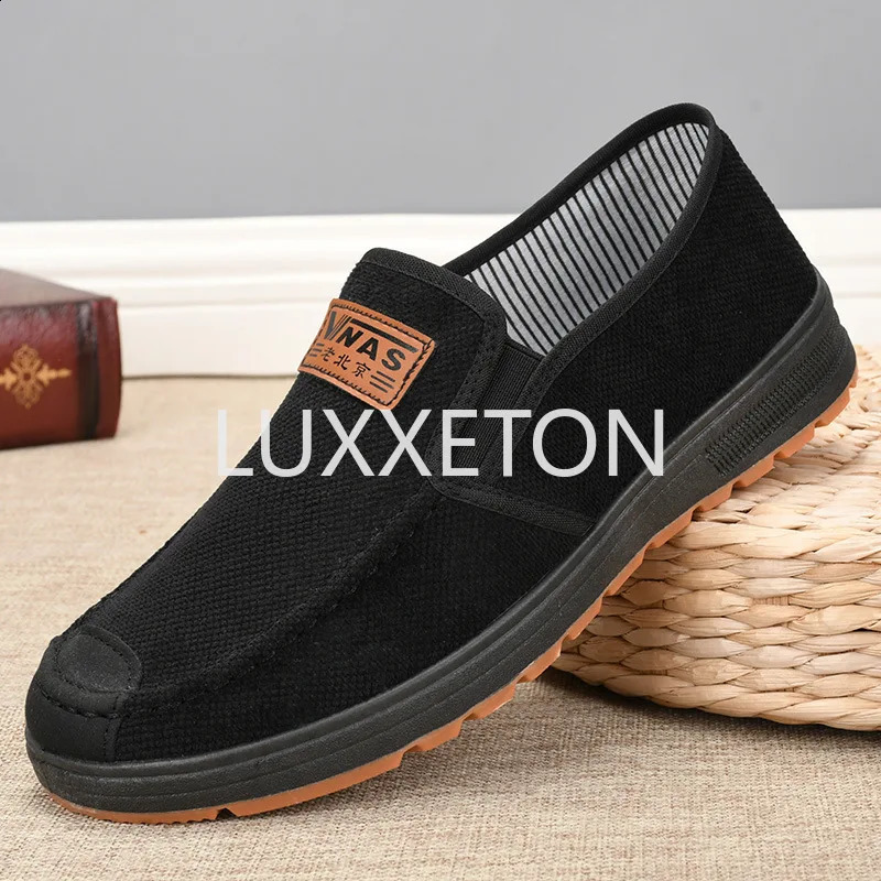 2024 Spring/Summer Breathable Lazy Shoes Canvas Shoes Shallow Mouth Casual Flat Bottom One Step Kicking Shoes 240821