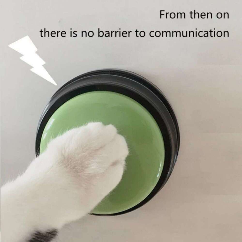 Dog Communication Buttons Voice Recording Button Pet Training Buzzer 30 Second Record Playback Funny Gift for Talking