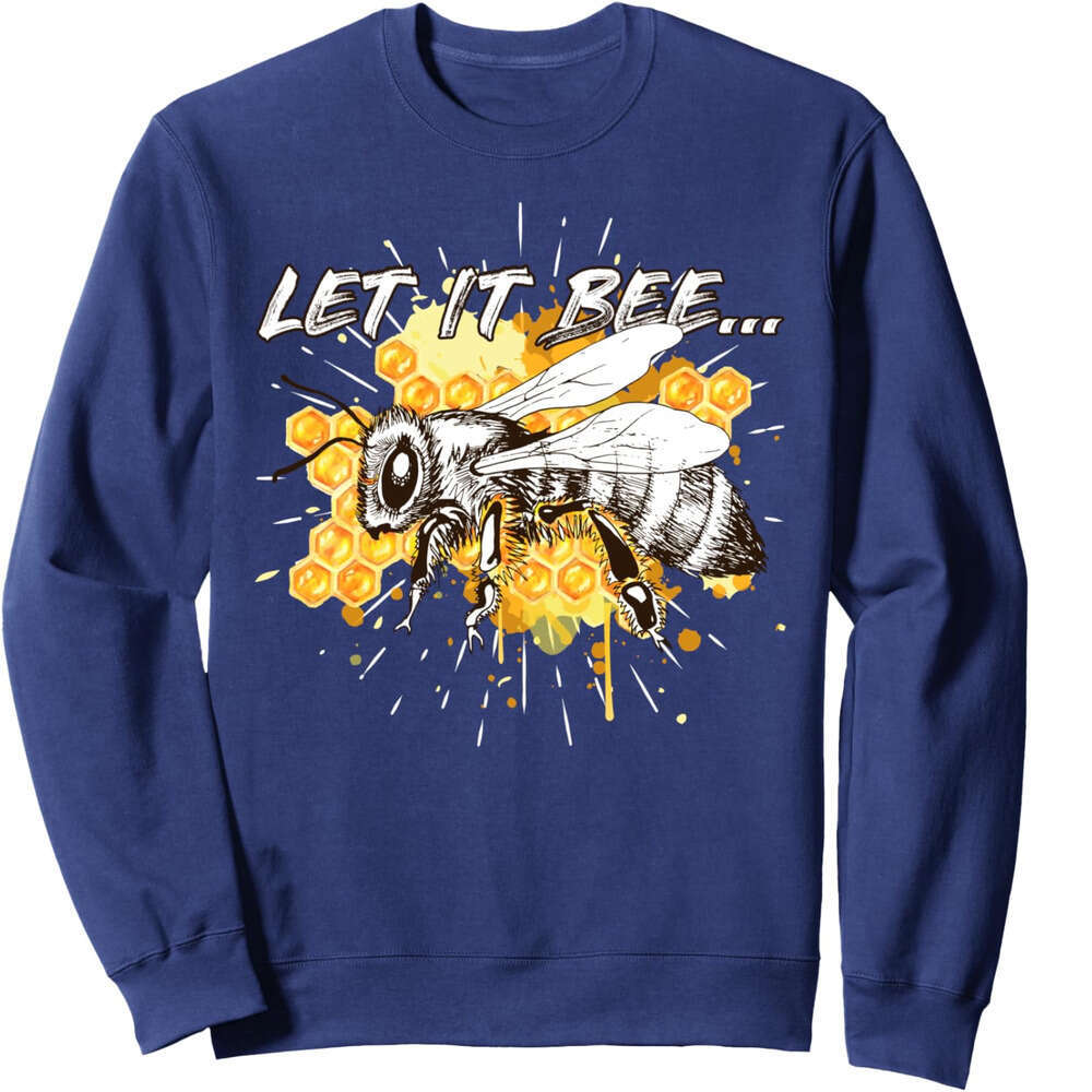 Long Sleeve Shirts for Men sweatshirt Let It Beekeeper Cute Bee Honey Maker Gift Sweatshirt T shirt Tee Streetwear Casual tops clothes