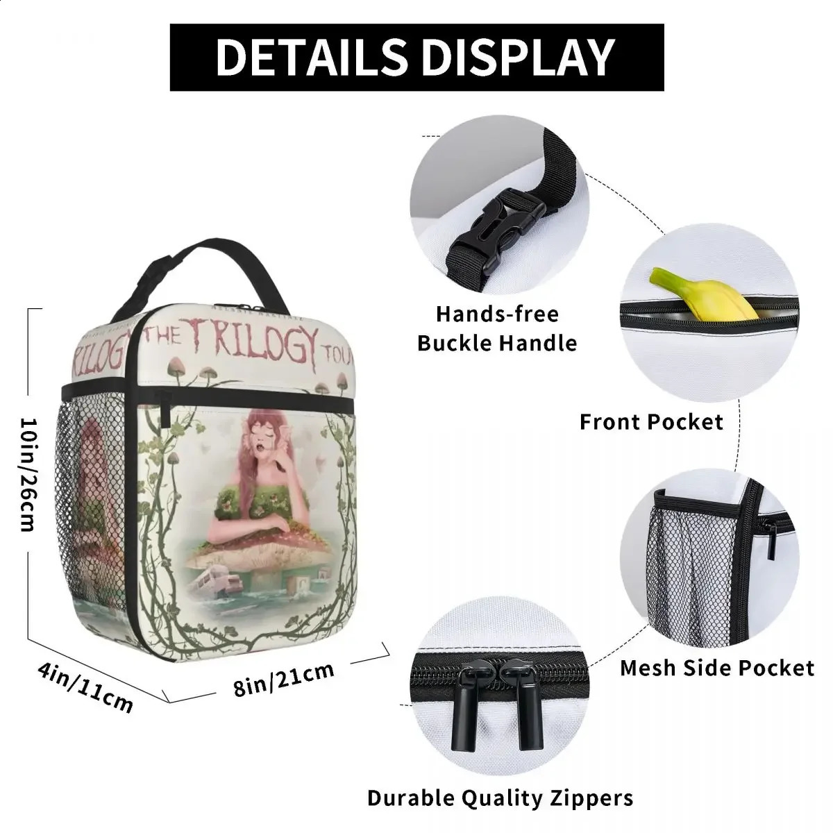 Insulated lunch box Melanie Martinez Portals product container Ins style cooler picnic 240820