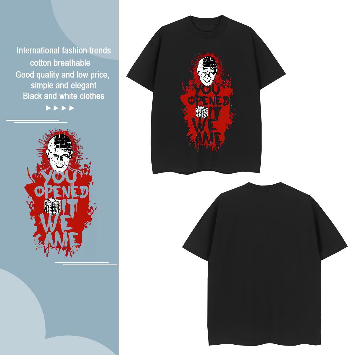 Designer skull Tshirt for Man Woman 230g Pure Cotton T-Shirts for Men DIY Printed Street Breathable Short Sleeve Brand Tees Shirts