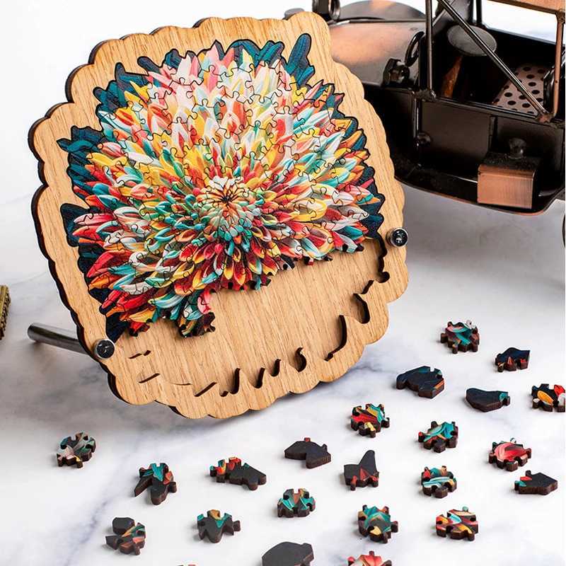 Unique Irregular Wooden Brain Teaser Casse Tete Quebra Cabea Rompecabezas 3D IQ Games Children And Adults Novelty Gifts Free shipping