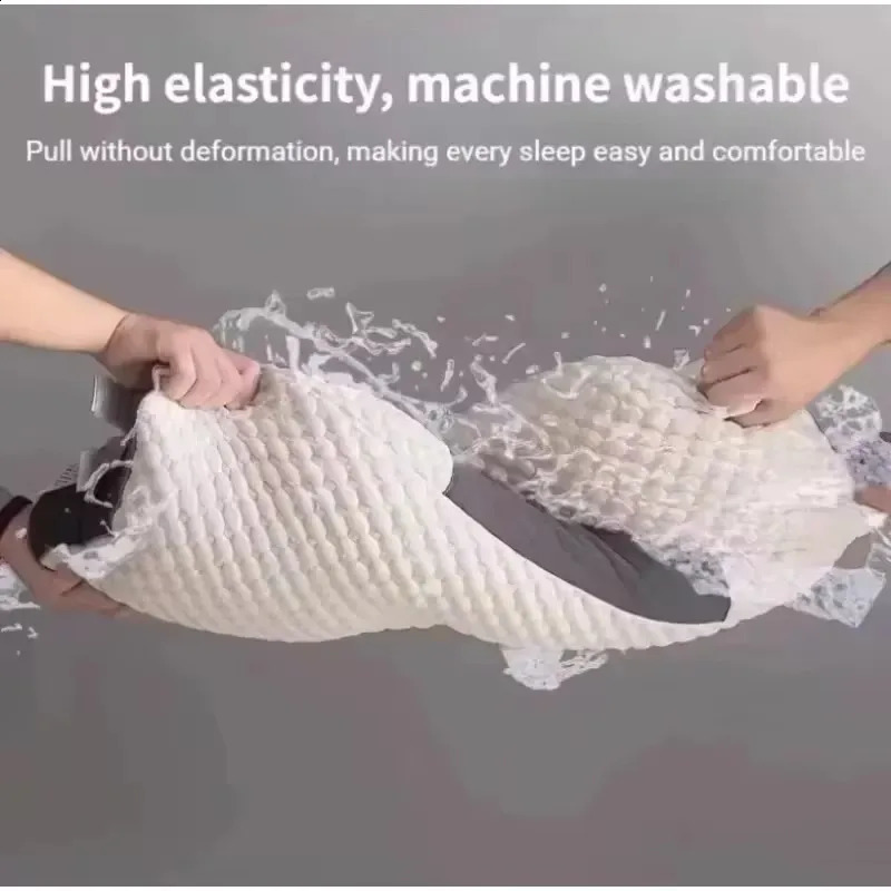 Pillow For Sleeping Neck Help Sleep Protect The Cervical Orthopedic Household Soybean Fiber SPA Massage 240820