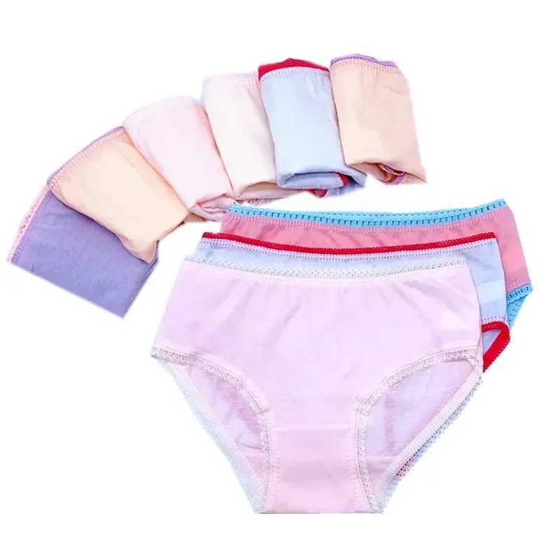 6Pcs/Pack Fashion Baby Girls Underwear Cotton Panties Kids Shorts Briefs Children Underpants 2-12Years Y240821