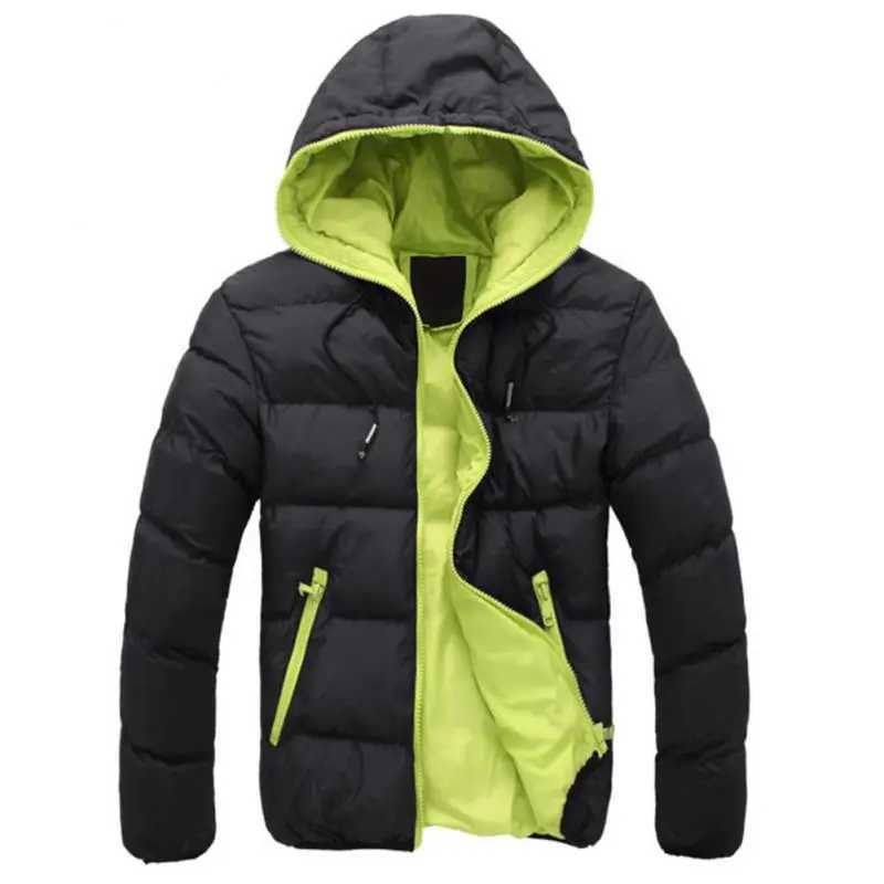 Puffer jacket Winter Jacket Hooded Coat for Men Thick Warm Winter Jacket Men Windproof Parka Winter Jacket Hooded Jacket Men Windproof Parka M240821