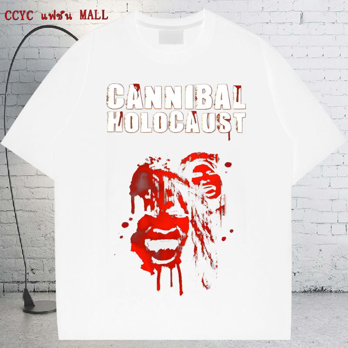 Fashion New Men Tops Tees 230g Cotton Summer Casual scary O Neck Short Sleeves Men T Shirts Loose DIY Printed Clothings