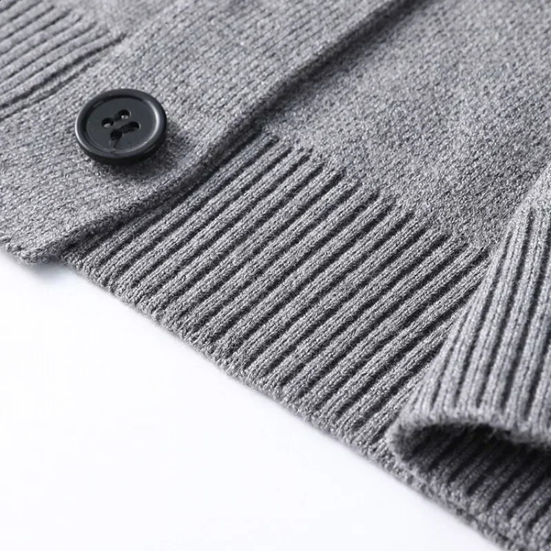 Mens Autumn and Winter Casual n Cardigan Thick Long Sleeved Button Up Jacket Cardigan Sweater 240821