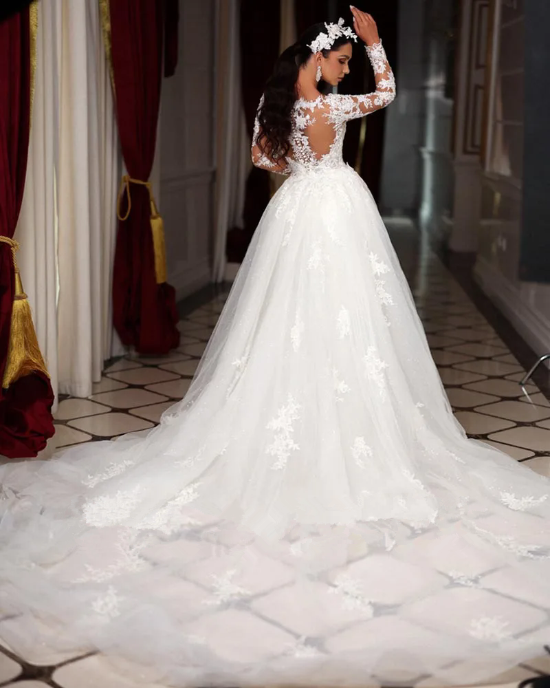 Plus Size Boho Dresses 2024 V Neck Beach Lace Wedding Gowns Elegant Bohemian Tulle A Line Bridal Dress Vestido De Novia 05