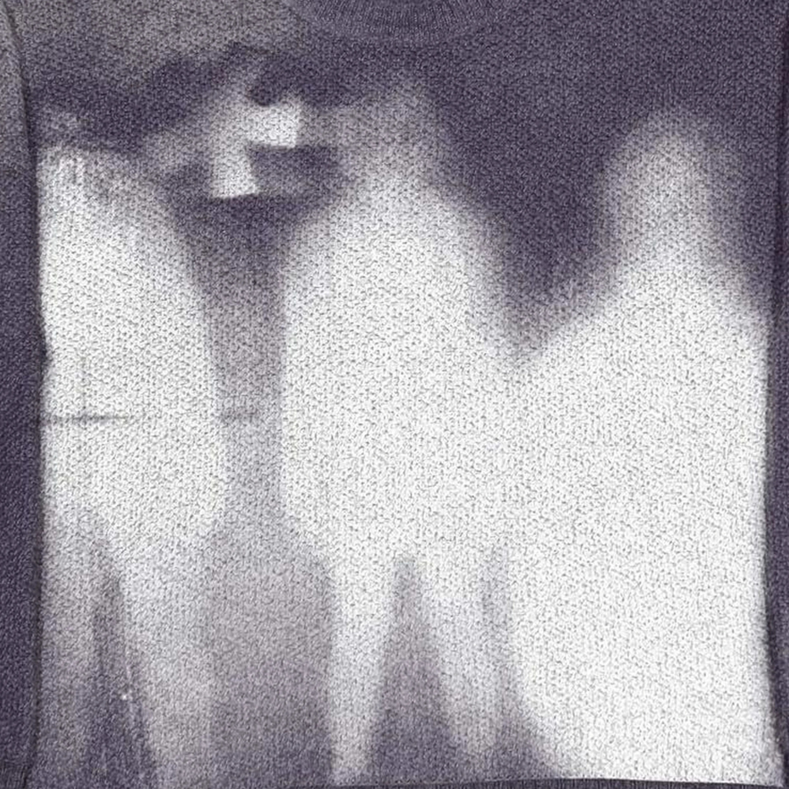 Traf Europe and America men and women autumn and winter stiitch stitch Y2K people fuzzy pattern printed sweater round neck leisu 240812