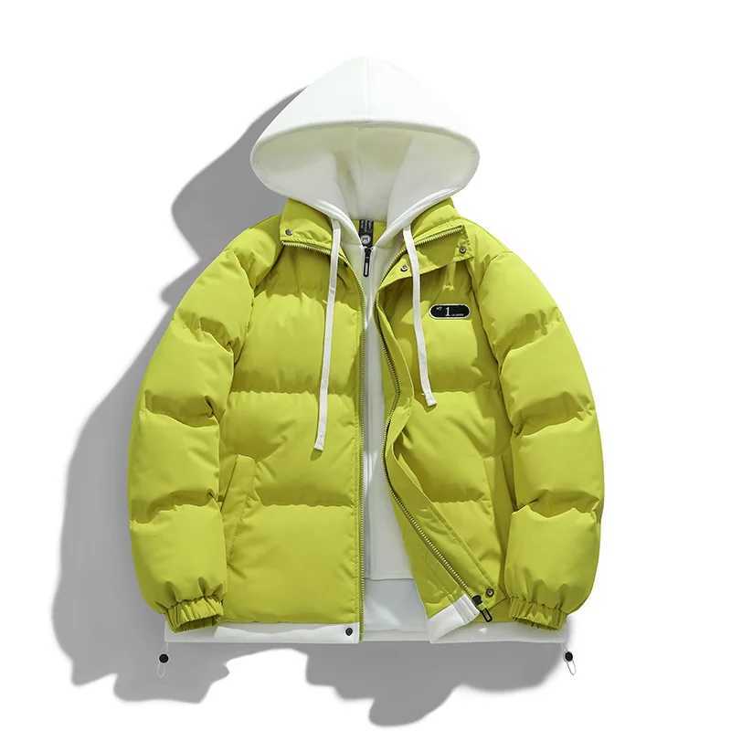 Puffer jacket Winter Hooded Jacket Men Parkas Thicken Warm Coat Male Puffer Jackets Solid Color Casual Parka Men Women Fashion Clothes M240821