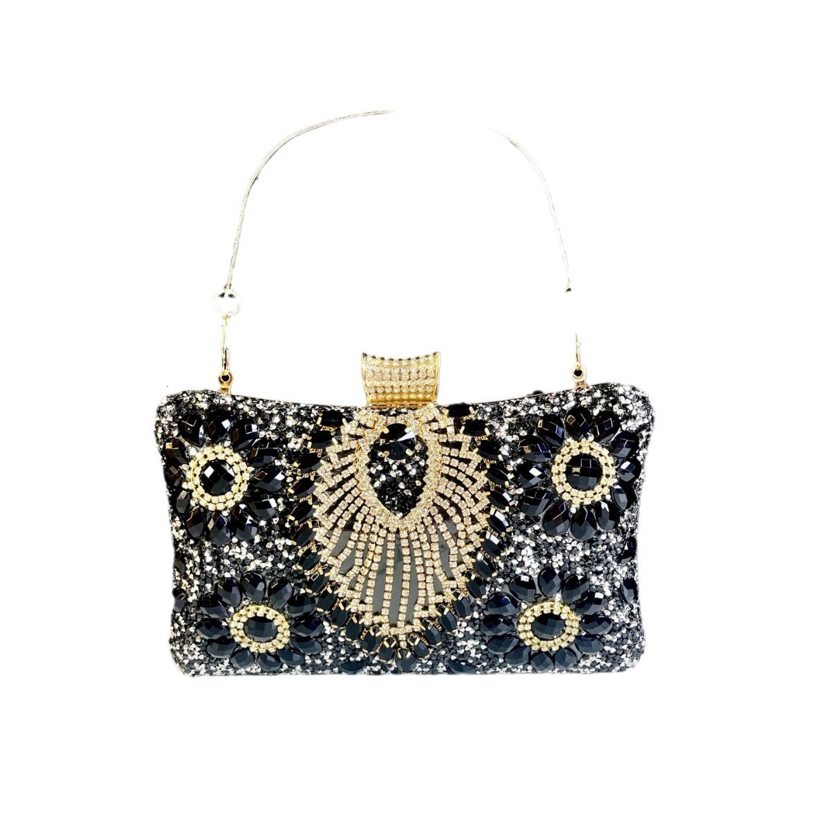 2025 Fashion Designer Mini Handbag New Social Celebrity Banquet Jewelry Bag Handbag Casual Shining Wallet Storage Bag