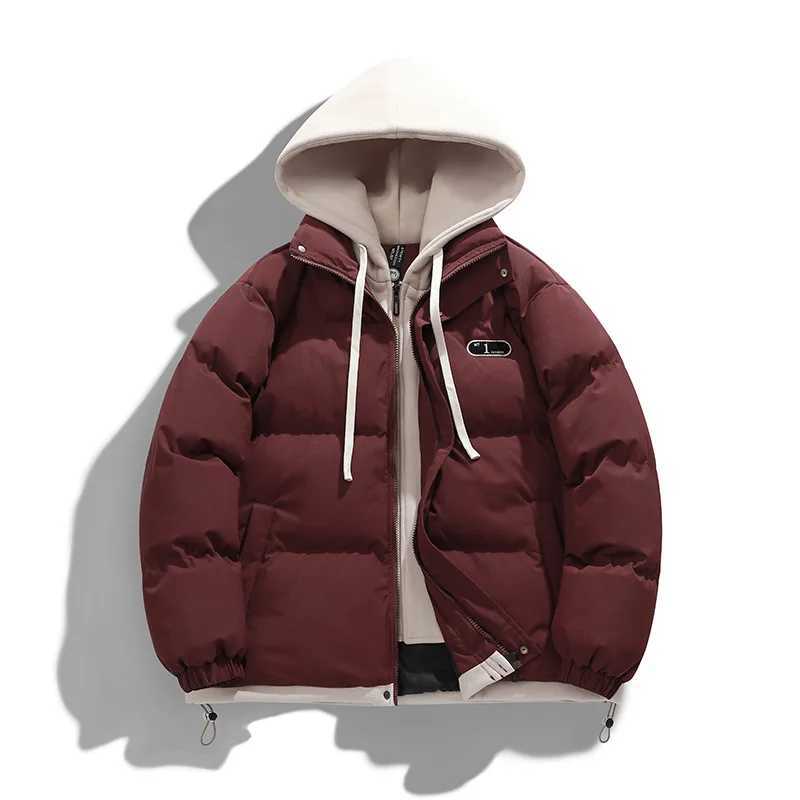 Puffer jacket Winter Hooded Jacket Men Parkas Thicken Warm Coat Male Puffer Jackets Solid Color Casual Parka Men Women Fashion Clothes M240821