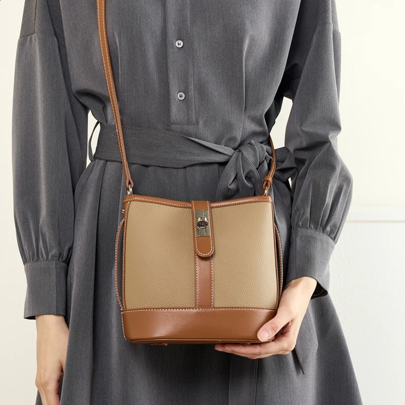 Hifashion leather bucket small shoulder cross body womens bag trend ner basket wallet denim handbag 240820