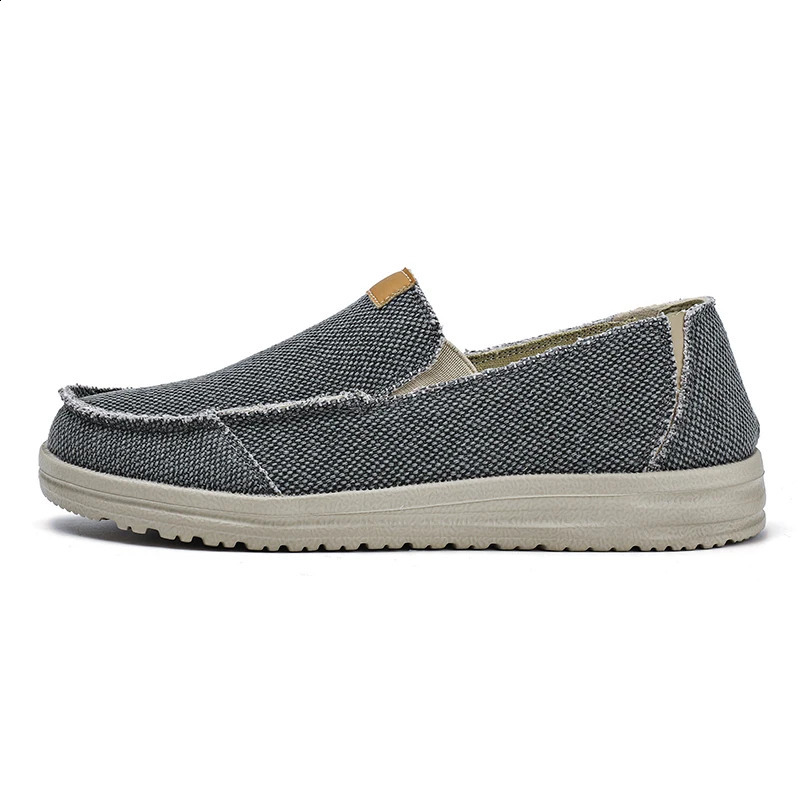 Summer mens canvas shoes without lace lightweight and smooth on canvas casual shoes sizes 39-45 47 direct 240821