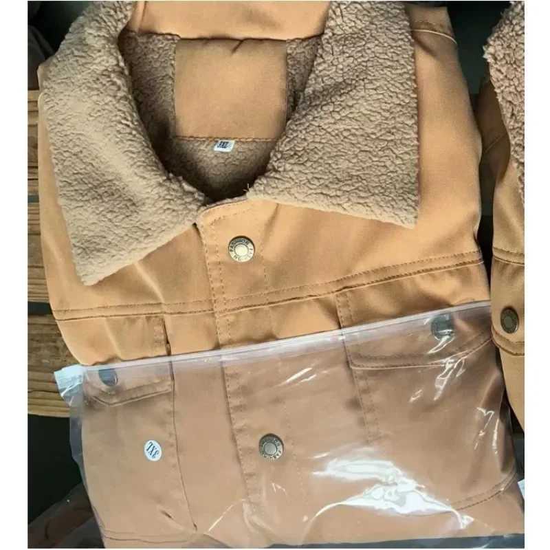 7 Colors Mens New Fall/Winter 2024 Jacket with Velvet Cotton Overalls Casual Fashion JacketXJ240820