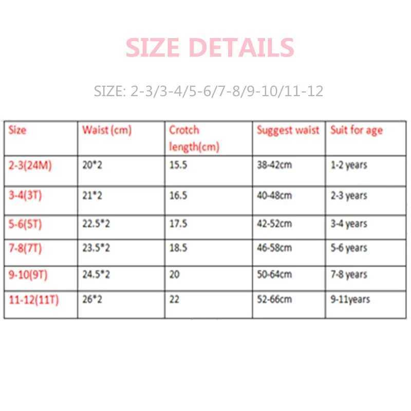 12pcs /Lot Baby Girls Briefs Cartoon Underwears Children Panties Short Underpants Kids for 1-12 Years Y240821