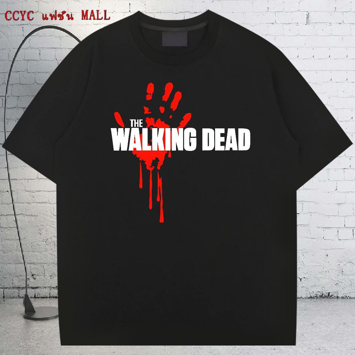Free Shipping Couples T Shirts 230g Cotton Hip Hop scary Round Neck Short Sleeve Man T Shirts Unisex Asian Size Tee Shirt