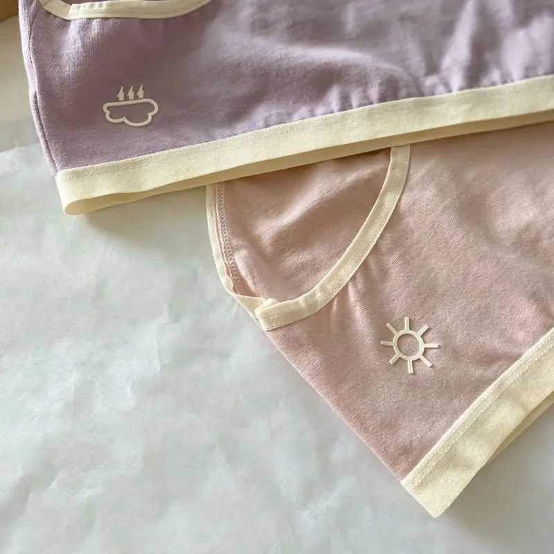 5PCS Tees Cotton Print Panties for Girls Thin Breathable Antibacterial Knickers 8+y Young Children Underwears Kids Soft Briefs Y240821