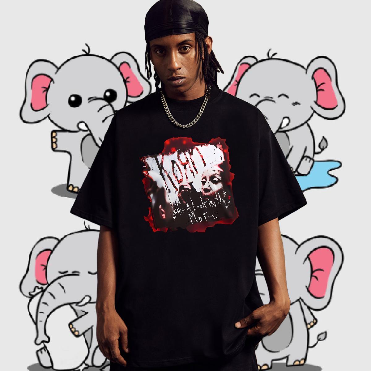 2024 Summer scary Men Tshirts 230g 100% Cotton T Shirts Men Custom Big Size Anime Printing Street Breathable Designer Tops Shirt