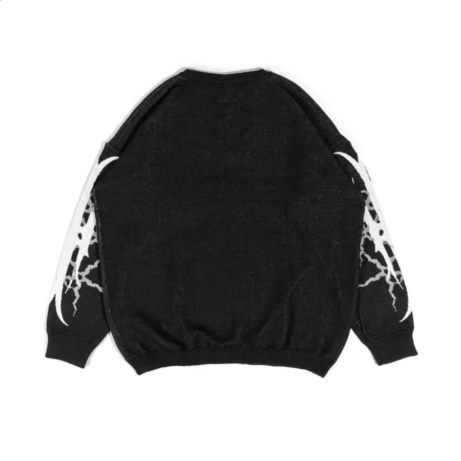 Y2k European and American cartoon sweater high street anime girl printed oversized pullover female Harajuku retro knit hiphop s 240821