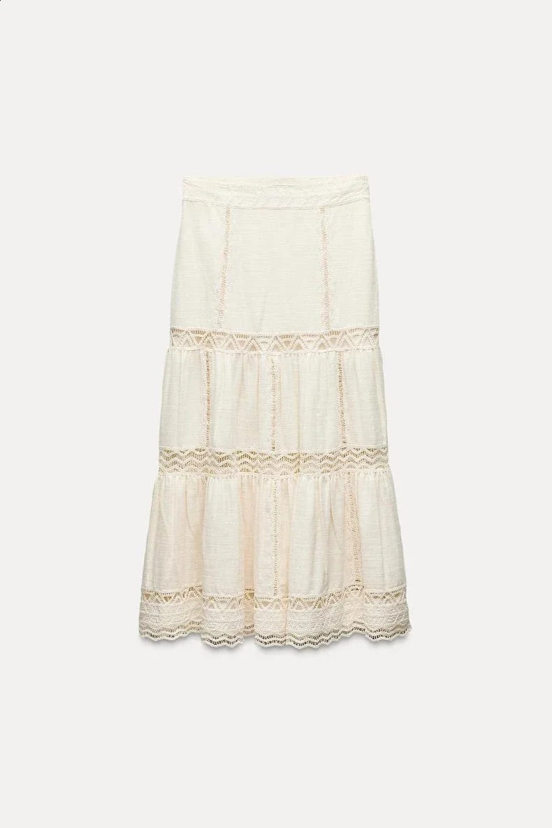 2731/247 womens set cotton crochet top 2731247 crochet skirt 2731/246 two-piece set womens set 240820