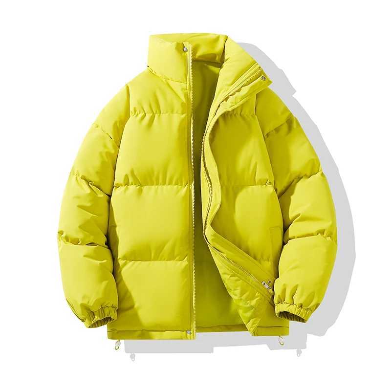 Puffer jacket Unisex Autumn Winter Warm Parka Jacket Men Women Yellow Purple Pink Fleece Casual Parkas Outerwear Mens Coats Clothes 12 Colors M240821
