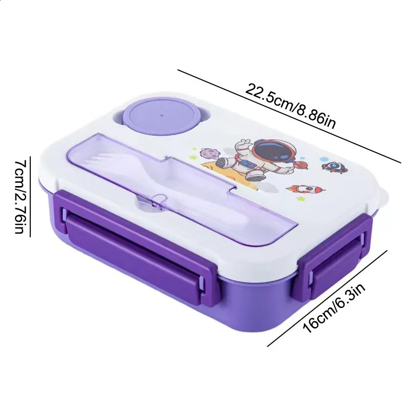 1300ML Bento Lunch Box for Kids Girls Cute Dinosaur Bento Box Sand Snack Fruit Box Food Storage Container Microwave Oven 240821