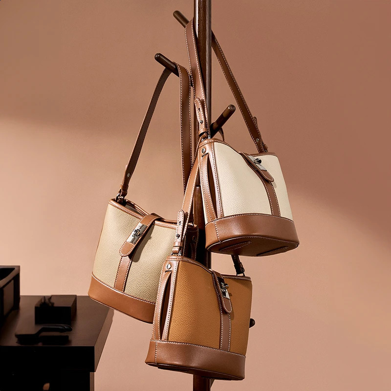 Hifashion leather bucket small shoulder cross body womens bag trend ner basket wallet denim handbag 240820