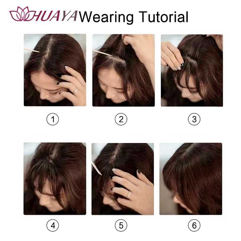 Synthetic Gas Extended Front Edge Clip Style Air Bangs Fiber Optic Hair Accessories Invisible Natural W240817