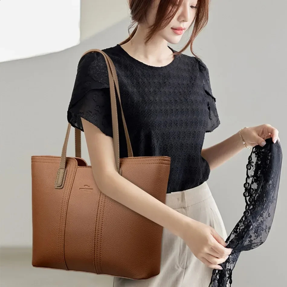 womens bag ner highquality soft leather large shoulder messenger handbag shopping 240820