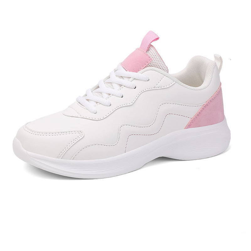 Ddmysports White New Girls Sports Running Shock Absorbing And Anti Slip Korean Version PU Face Badminton Shoes Gymnastics OUTDOOR