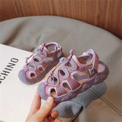 Boys and girls wear anti slip close toe fashionable sandals childrens 2024 summer new EVA casual sandals sizes 26-37 W240821