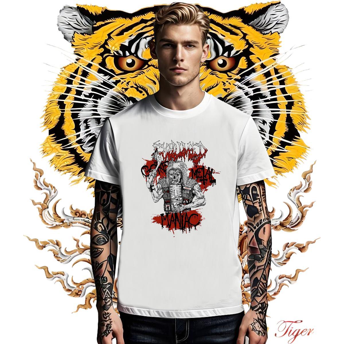 Stylist Men Clothes T-Shirt 230g Pure Cotton Spring Summer skull Short Sleeve O-Neck Men T Shirts Classic Custom Printing Polos
