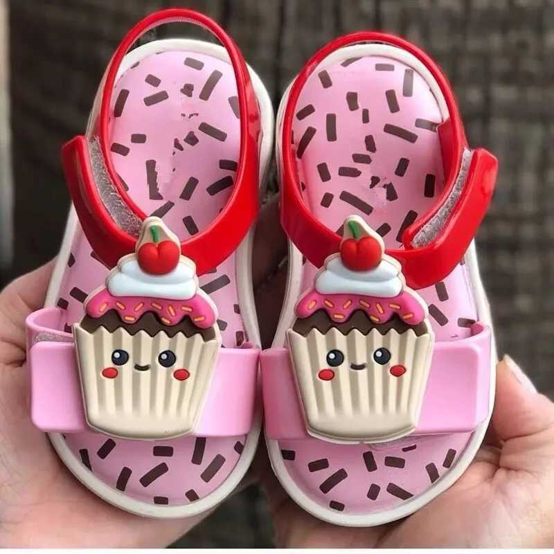 Summer childrens sandals cute cookies jelly shoes boys casual beach shoes girls baby shoes W240821