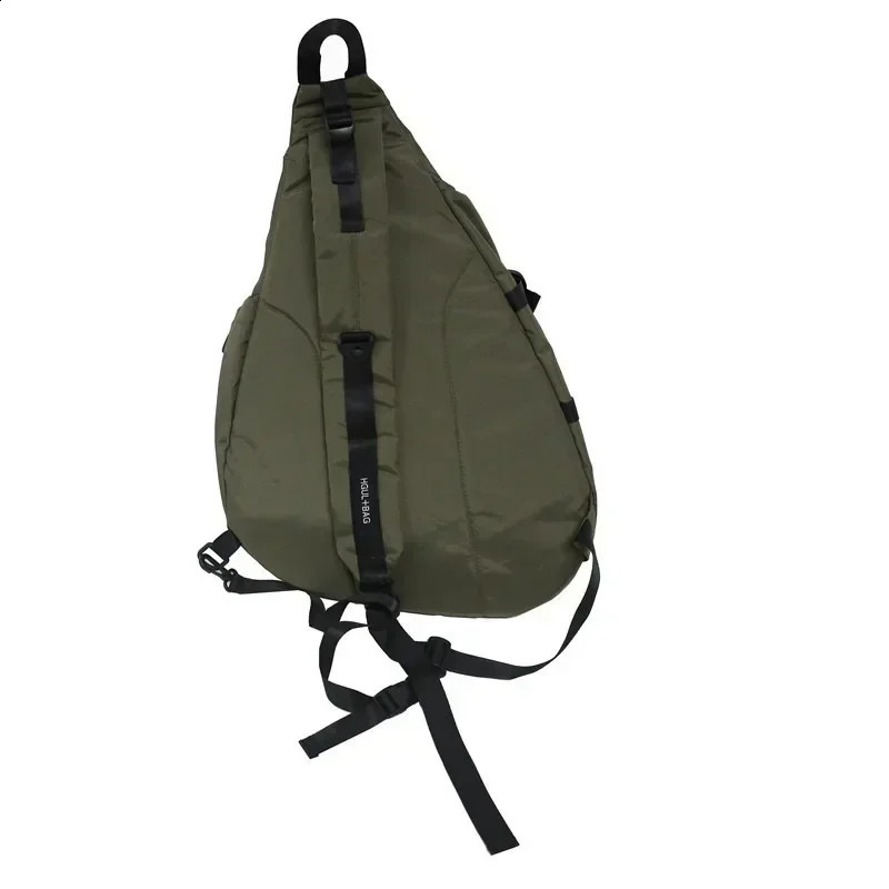 2024 Harajuku n Nylon Large Capacity Handbag Street Shoulder Messenger Satchel Men Sling Bag for Women Goth Gothic 240903