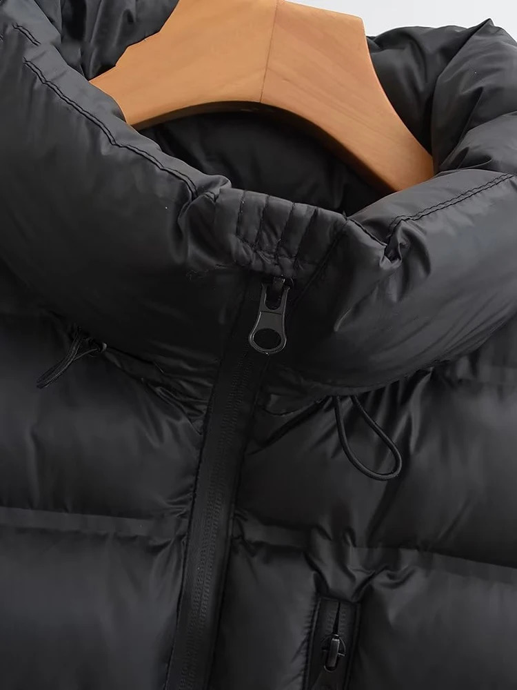 HWL Lightweight Waterproof Parka Bodywarmer Women Spliced Black Short Coat Spring Bomber Jacket For 240821