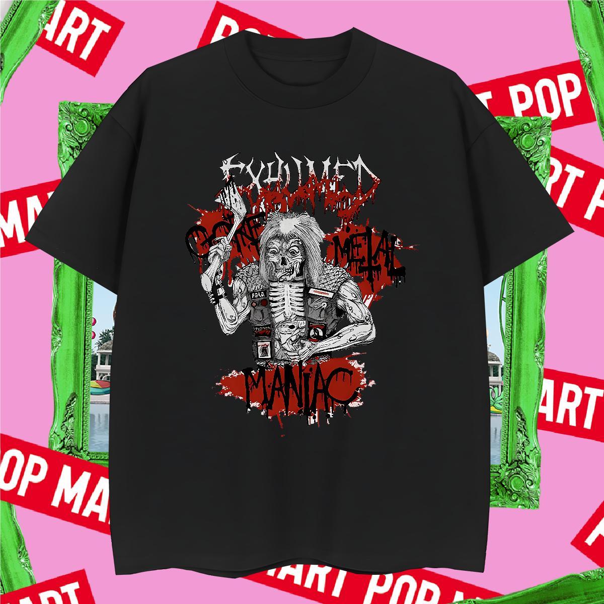 DIY Customized skull Tshirts 230g 100% Cotton Man T Shirts Anime Print Beach Breathable Short Sleeve Loose Fit Clothings