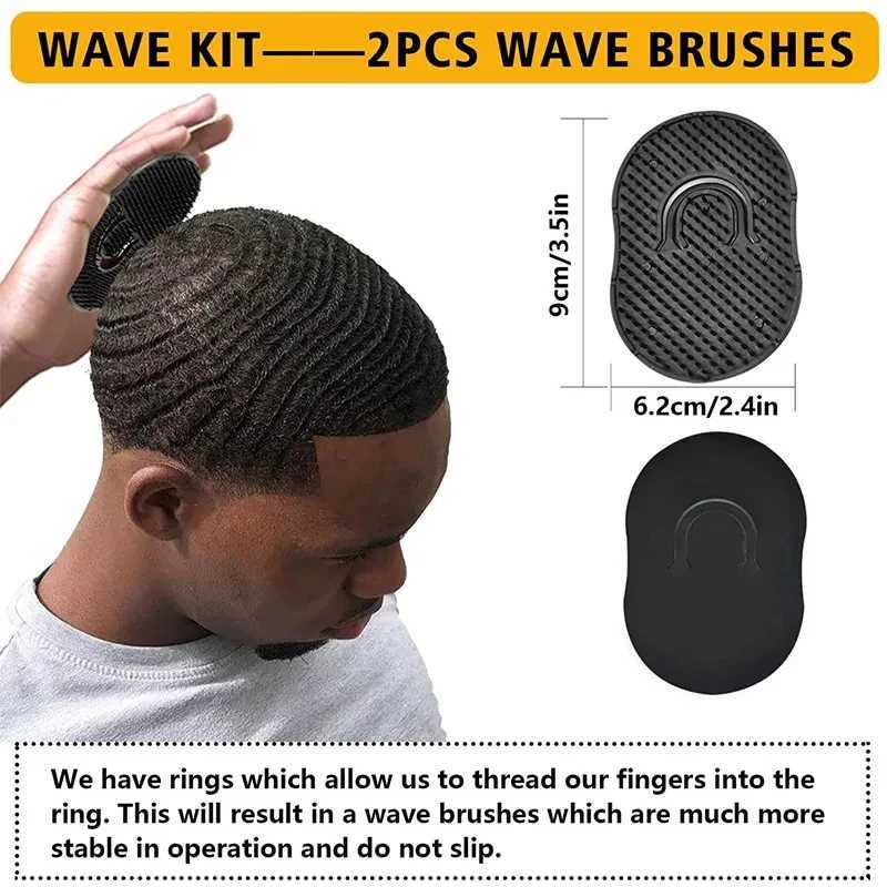 2023 Black Mens Natural Control Pomode Strong Hold 360 Layered Clay Wave Oil Generator W240820