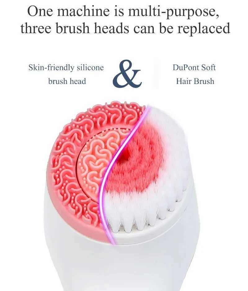 NEW Cleansing Brush Sonic Nu Face Rotating Cleansing Brush Galvanica Facial Spa System Can Deeply Clean and Remove Blackheads Y240821