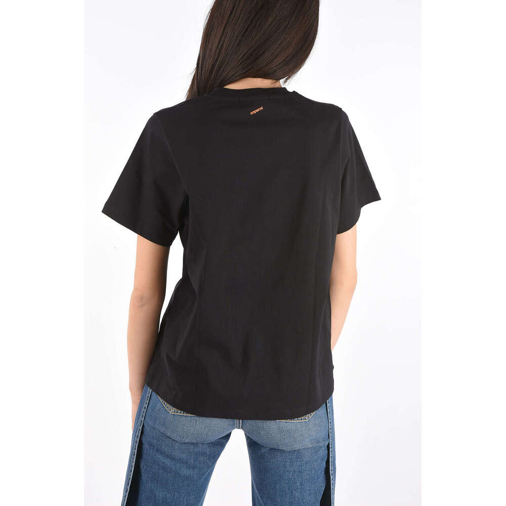 Clothing Summer Fashion Tops Tees New Women Personality Printing Short Sleeve Casual Solid Color Y2K T-shirts