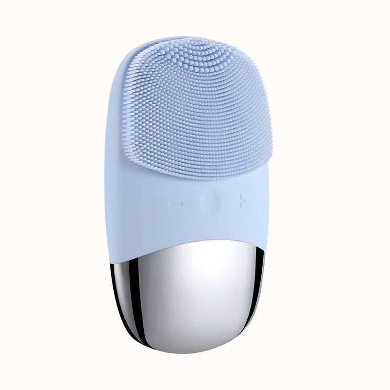 3in1 Silicone Facial Cleansing Brush Electric Face Clean Device Facial Massager Skin Cleaner Sonic Vibration Deep Pore Cleaning Y240821