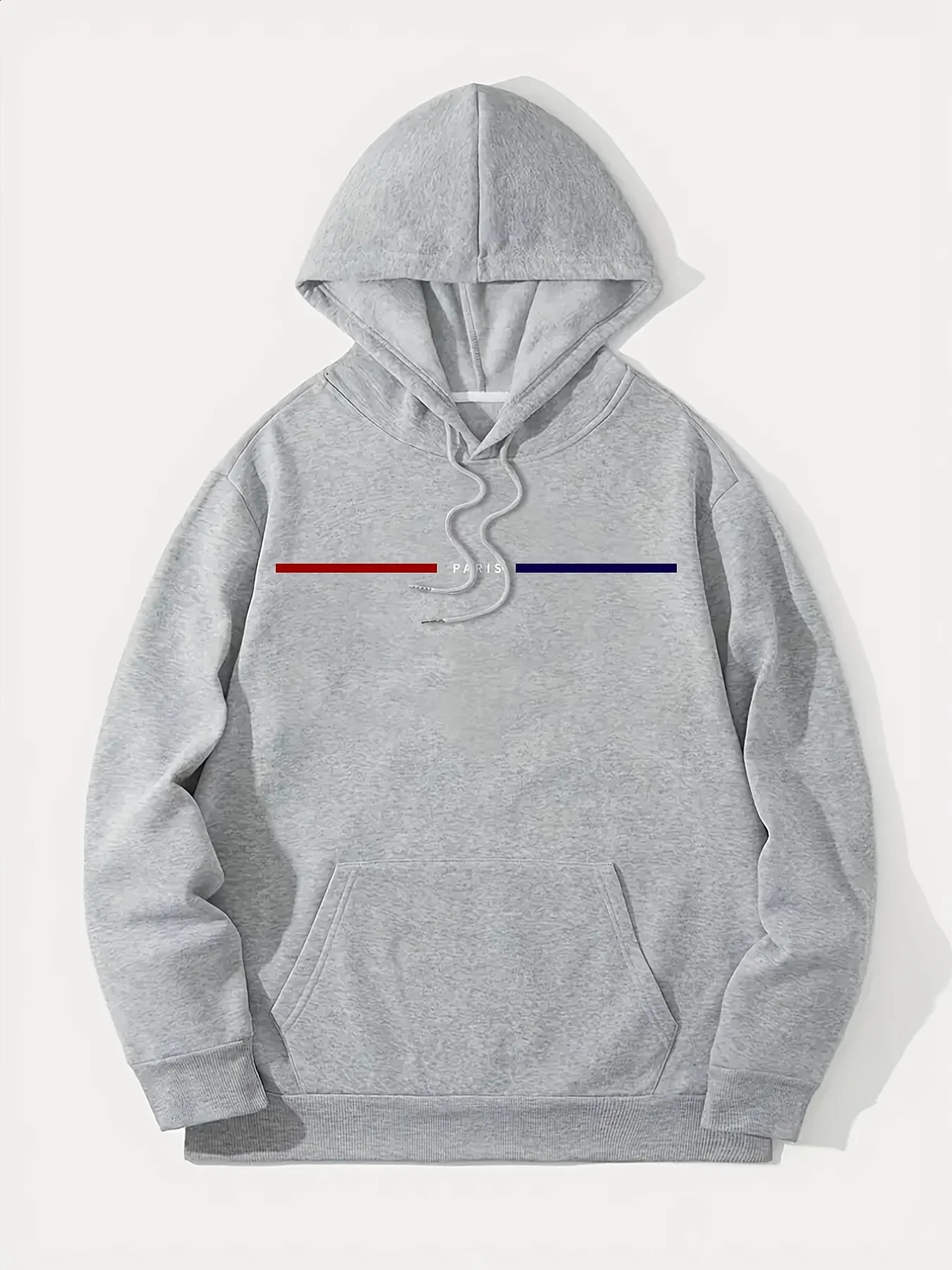 Mens Autumn Winter Long Sleeved Sweater PARIS Hooded 240821