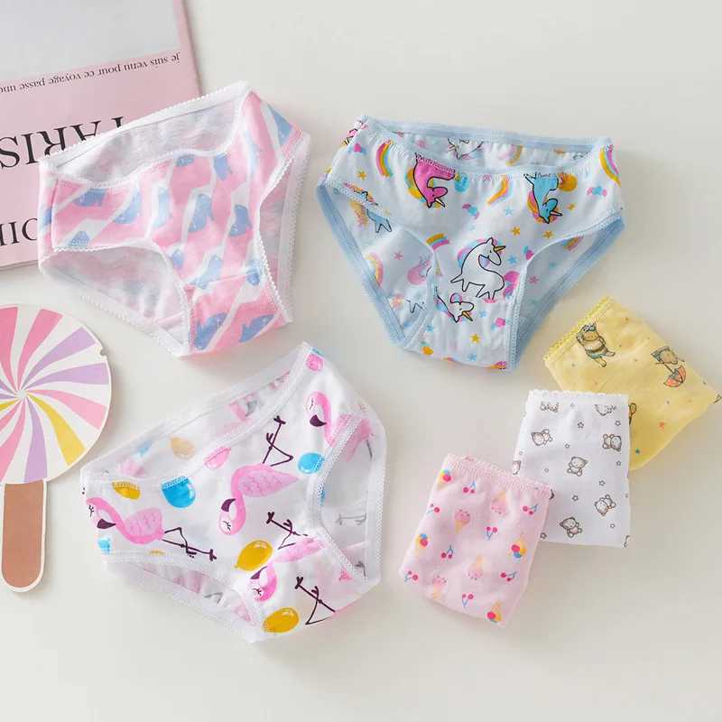 3pc/Lot Baby Girls Underwear Cotton Panties Kids Short Briefs Children Underpants Y240821